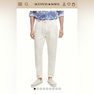 Warren regular straight-fit linen-blend jogger | Scotch & Soda | Men’s W 32/L 32
